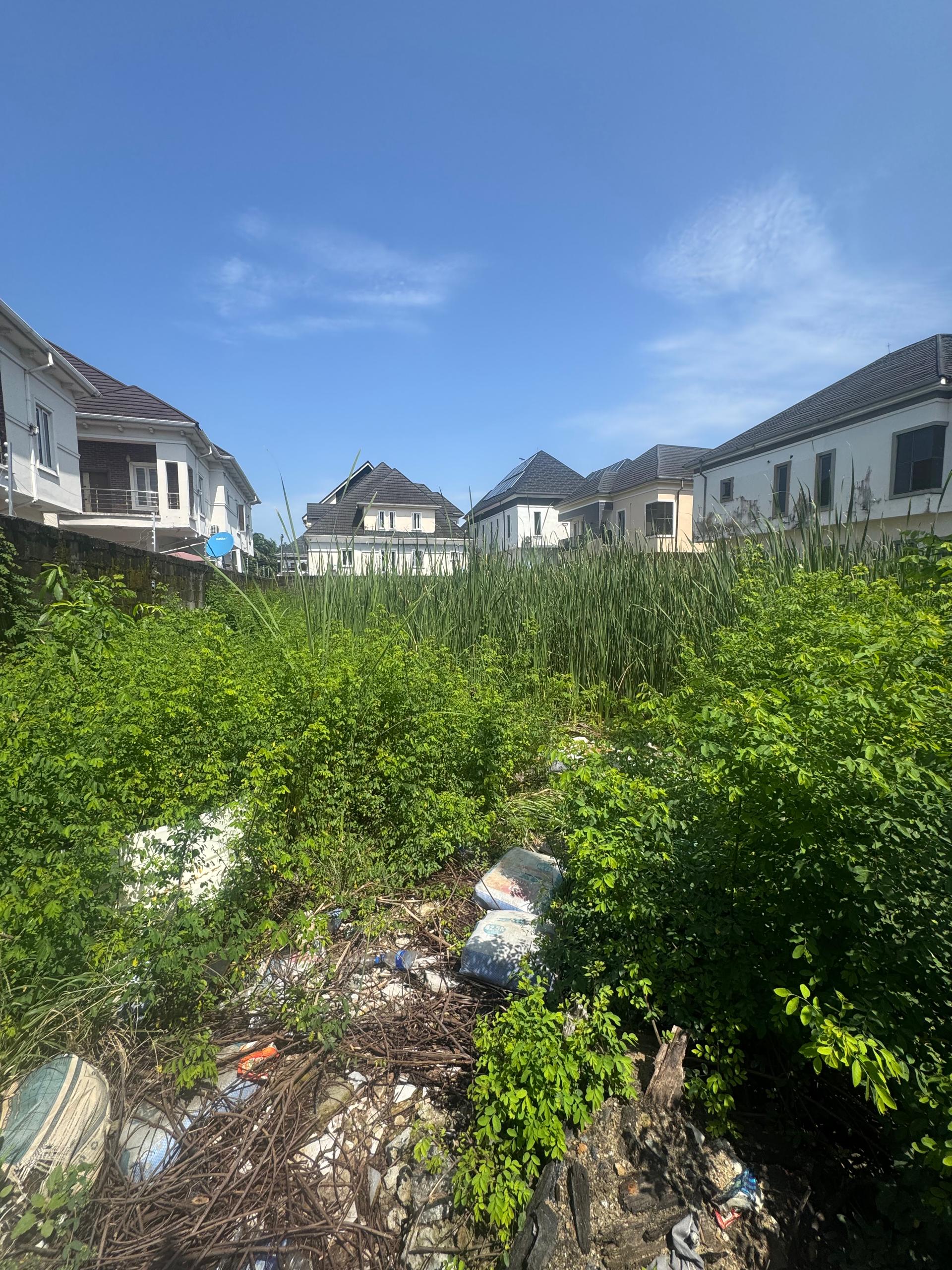 A standard plot of land in a gated and secured
